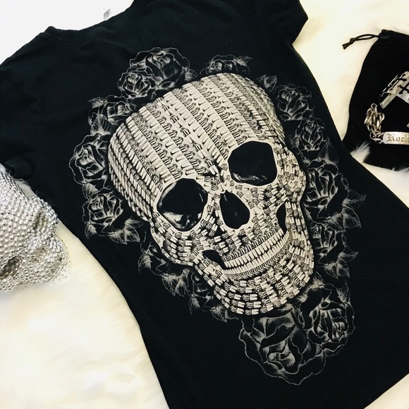 Crystal skull graffiti tee - Picture 3 of 4